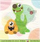 Preview: Verschiedene kleine liebe Monster - 1 Lunch Serviette